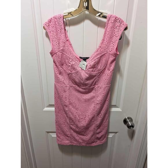 New! Forever 21 Pink Mini Dress Spring Summer Women's Size M - Picture 1 of 7